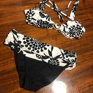 Anne Cole floral print Bikini S